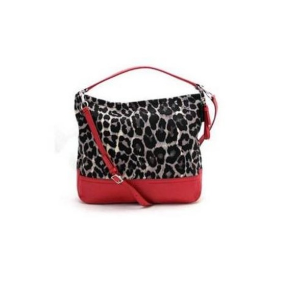 Coach Ocelot Bag Red Leopard Animal Mob Wife - Picture 1 of 7